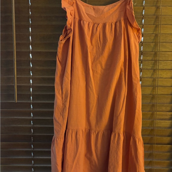 Universal Thread Rust Button-Down Midi Dress - Picture 2 of 4